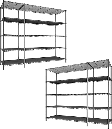52.36''W Storage Shelves Metal Shelving Unit Load