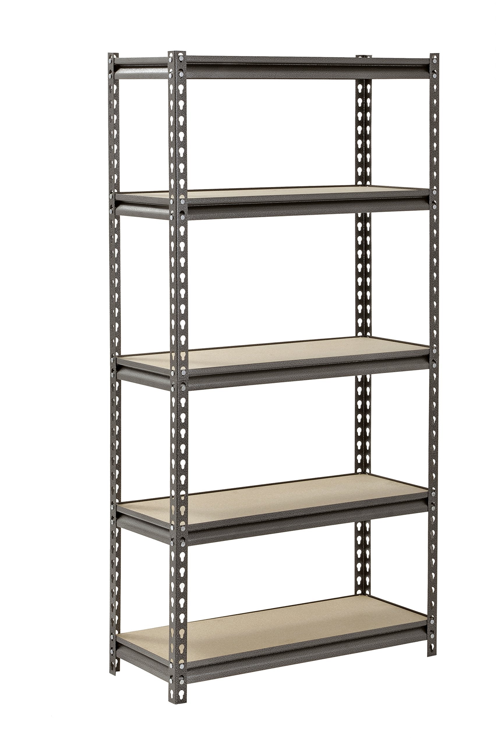 UR301260PB5P-SV Silver Vein Steel Storage Rack, 5 Adjustable Shelves