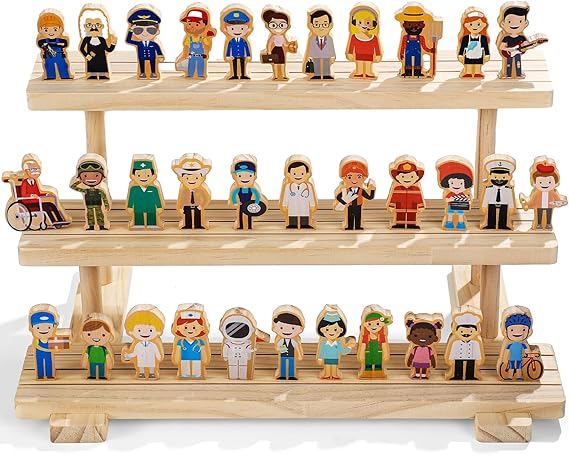 Wooden Community Helpers Community Wooden Toy Preschool Little