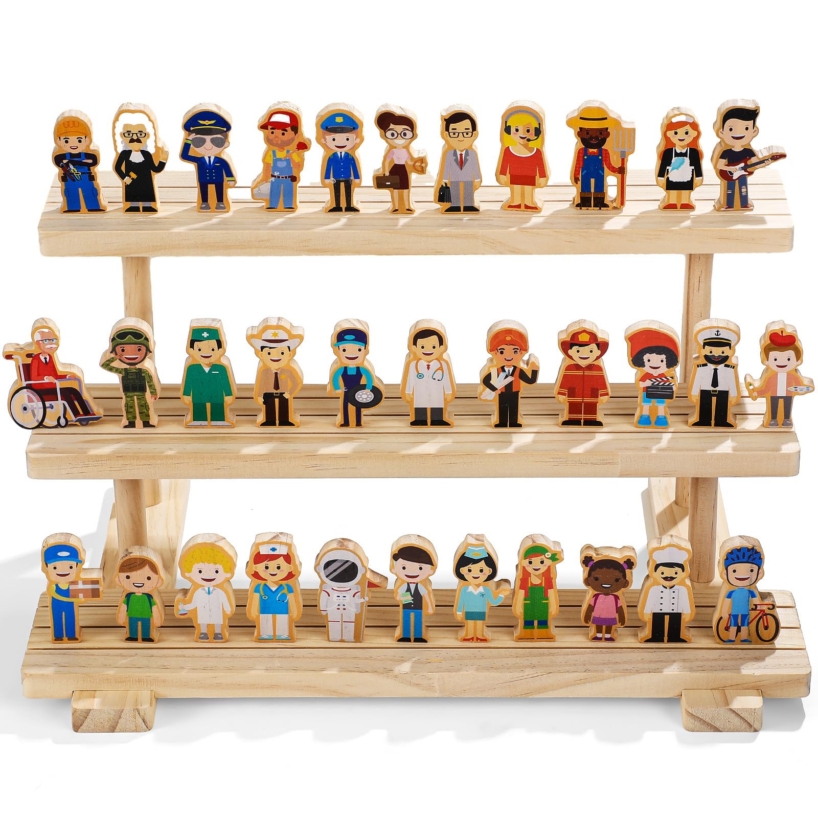 Wooden Community Helpers Community Wooden Toy Preschool Little