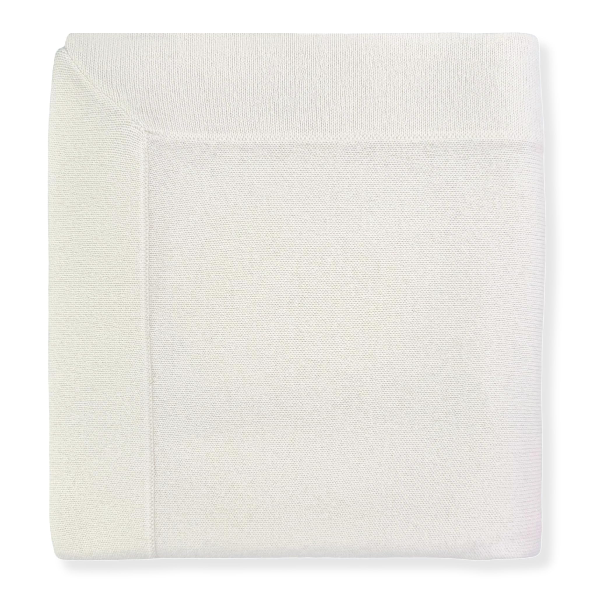 BABY 100% Cashmere Baby Blanket Luxe Knit Design in Cream
