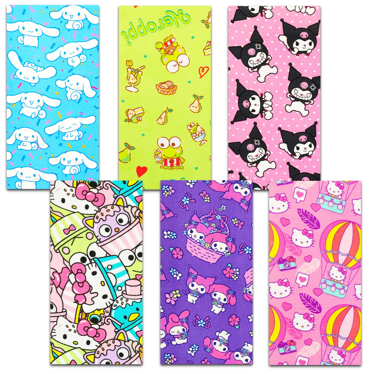 Hello Kitty and Friends Towel Set - Bundle with 6 Hello Kitty Microfiber Bath