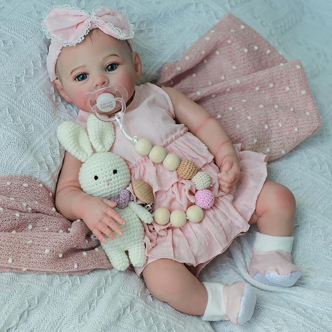 Lifelike Reborn Baby Dolls - 18 Inch Realistic Newborn Baby Dolls Girl, Real Life Baby Dolls