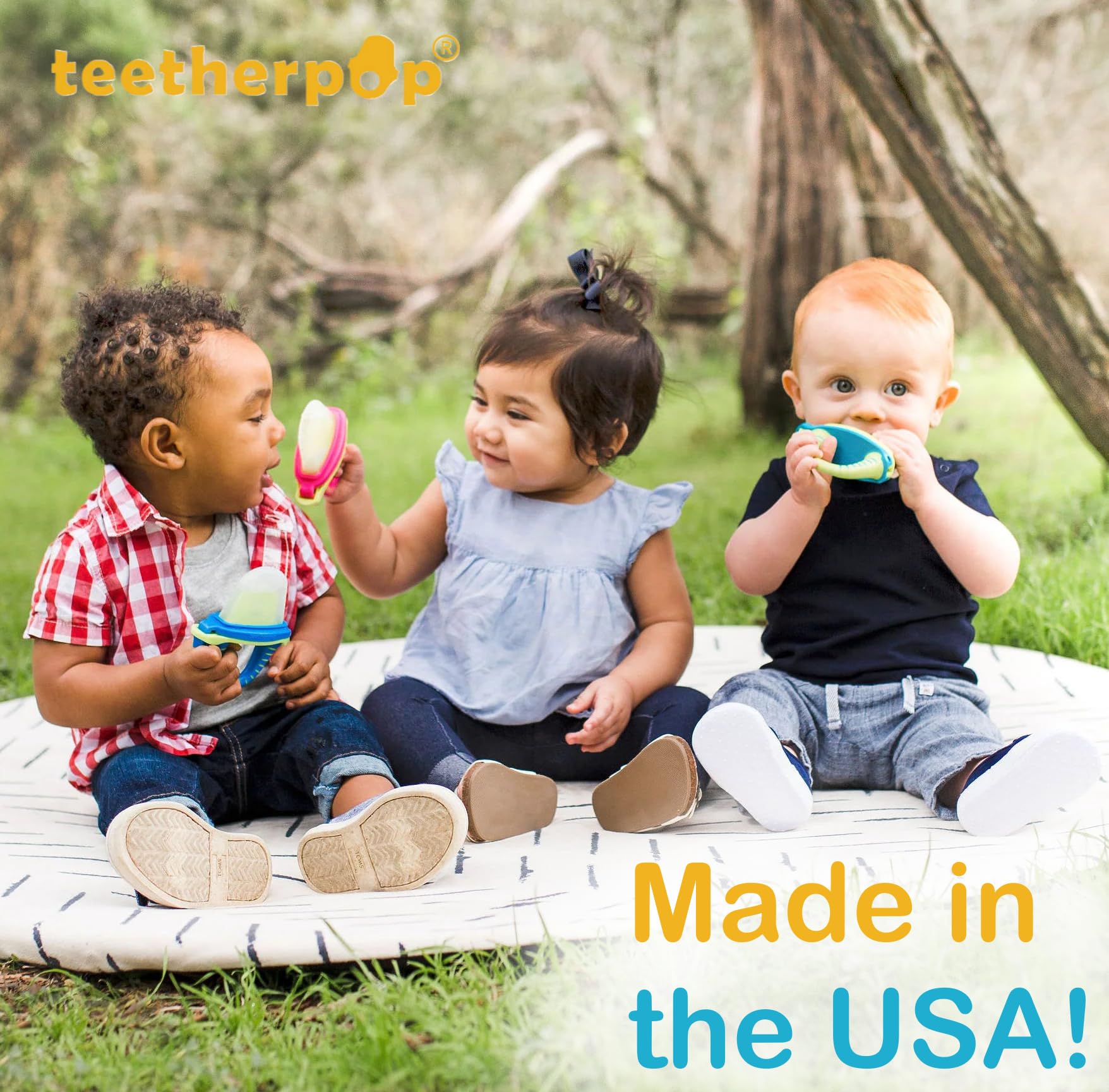 Teetherpop Fillable Silicone Teether for Babies (3-Pack) – Breastmilk Popsicle Molds for Teething w/Spill-Proof Sippy Slits – Baby Teethers for Liquid & Purée – Cooling Teething Relief (FuchsiaPink)