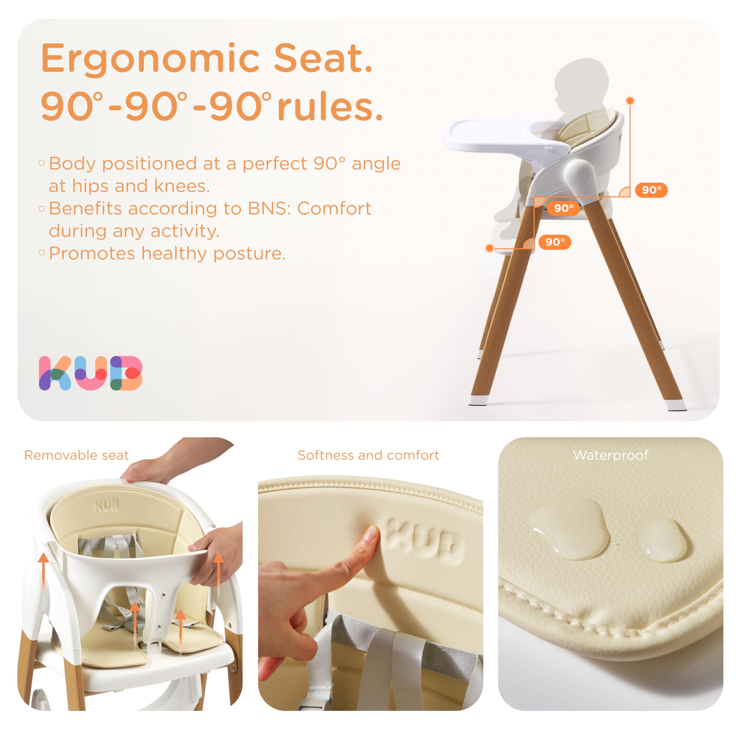 Adjustable Convertible High Chair for Babies and Toddlers