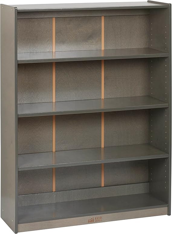Classic Bookcase, 48in, Adjustable Shelves, White Wash