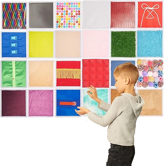 Sensory Wall Panels Tactile Tiles Set for Kids