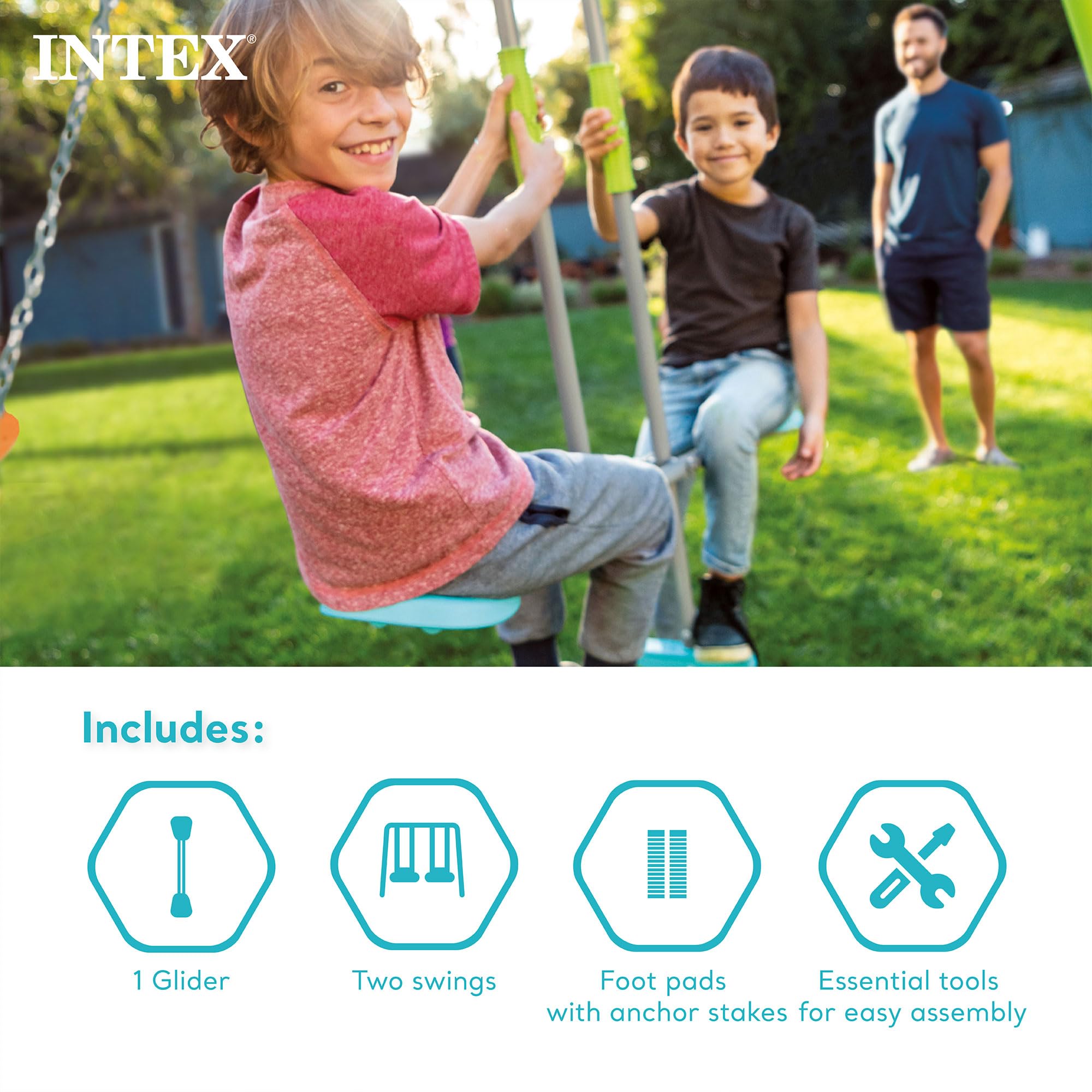 Heavy Duty Backyard Feature Swing Set