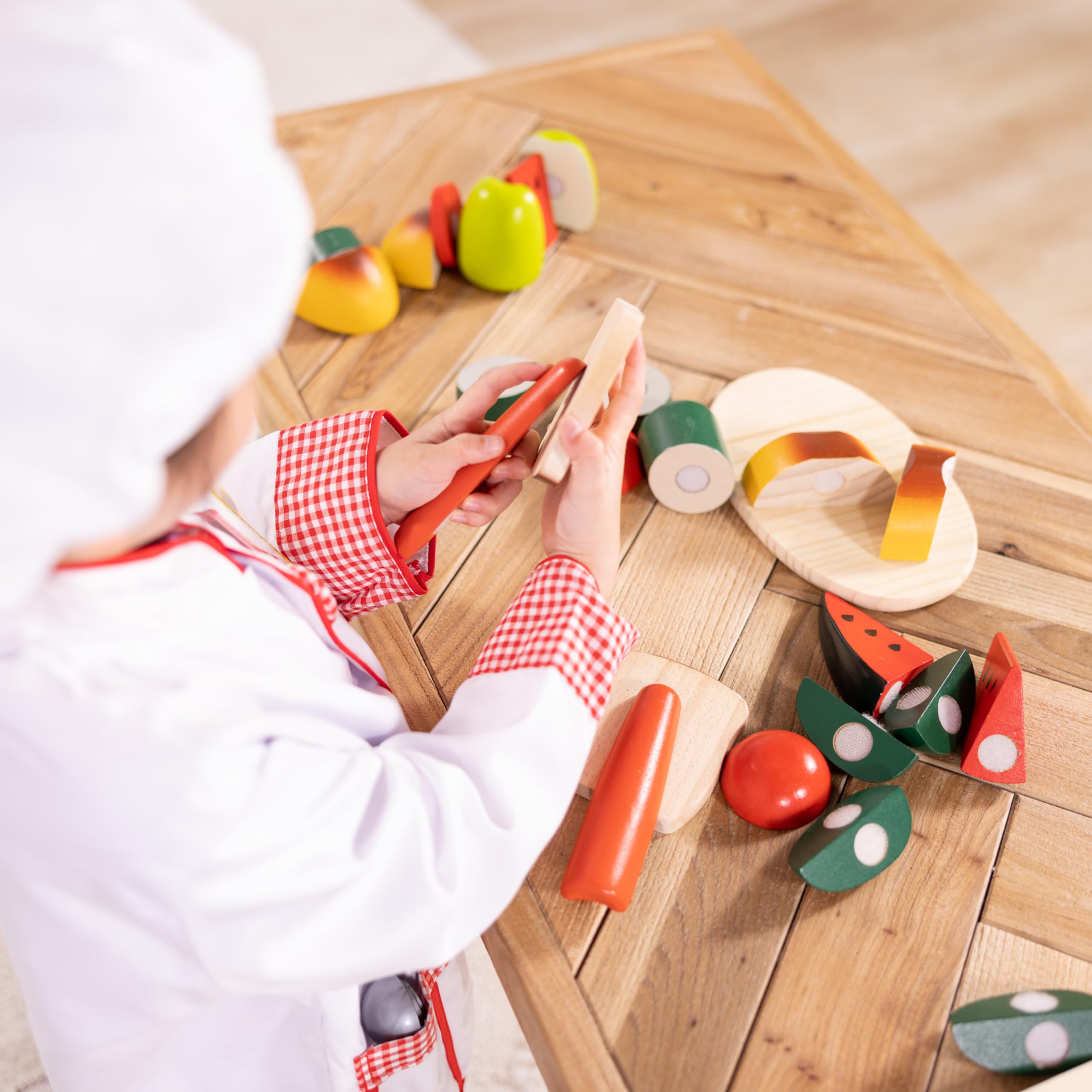 Chef Role Play Costume Dress -Up Set With Realistic Accessories Pretend