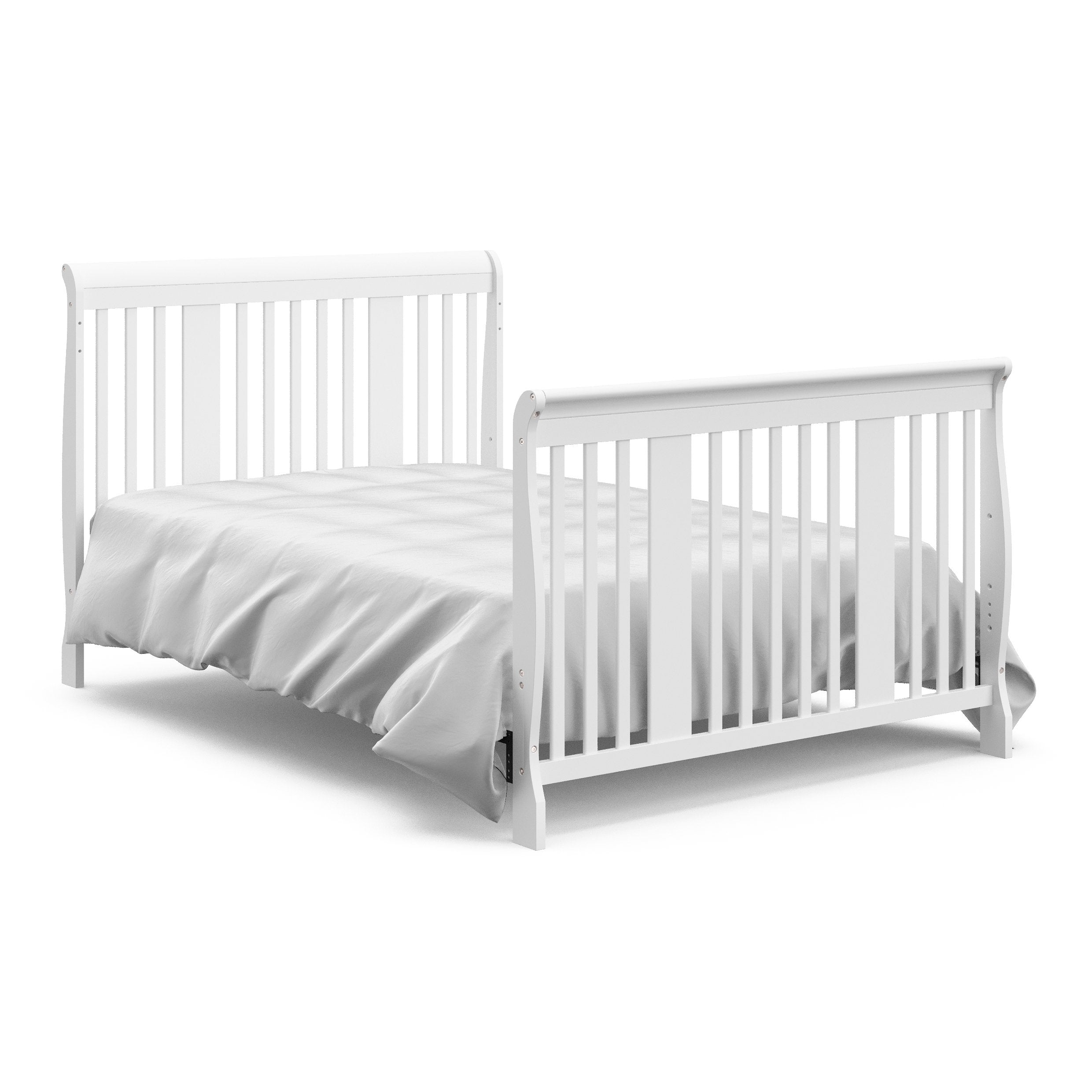 Tuscany 4-in-1 Convertible Crib (White) - Easily Converts