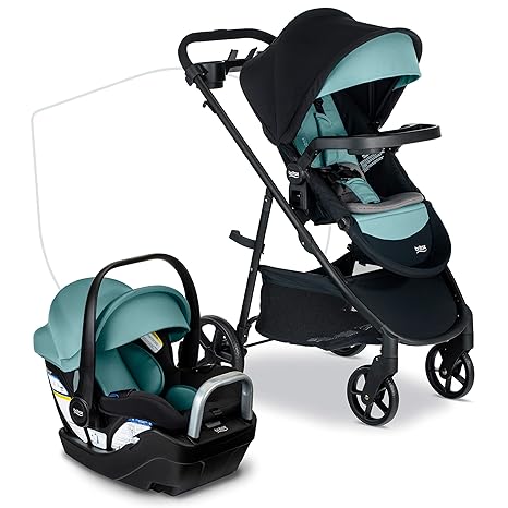 Willow Brook S+ Baby Travel System, Infant Car Seat and Stroller Combo with Alpine Base