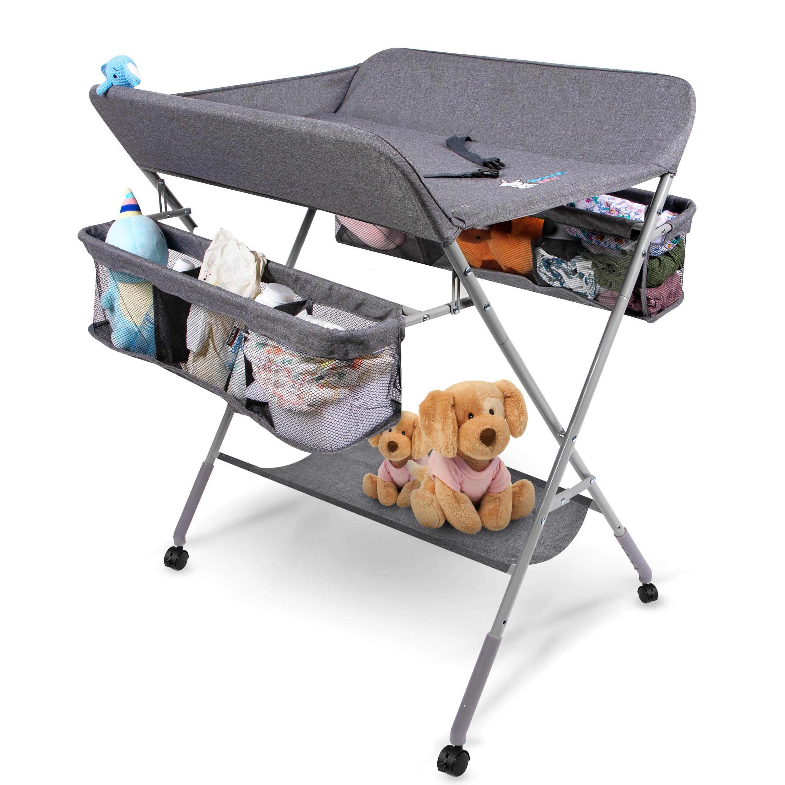 Portable Baby Changing Table with Storage