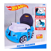 Hot Wheels Blue Race Car Potty Training Toilet, Race Car Potty Seat Includes Detachable Toddler Toilet Seat and Kids Potty, Ages 12 Months and Up