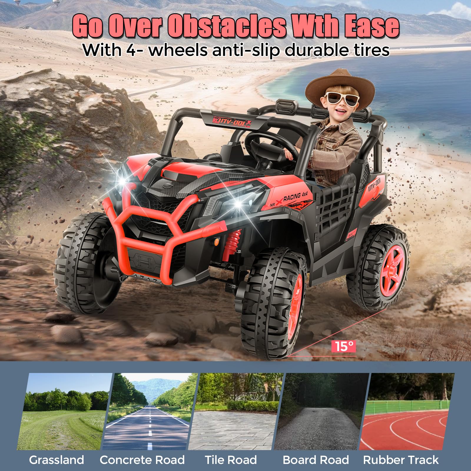 24V Kids Ride-On UTV with Remote Control