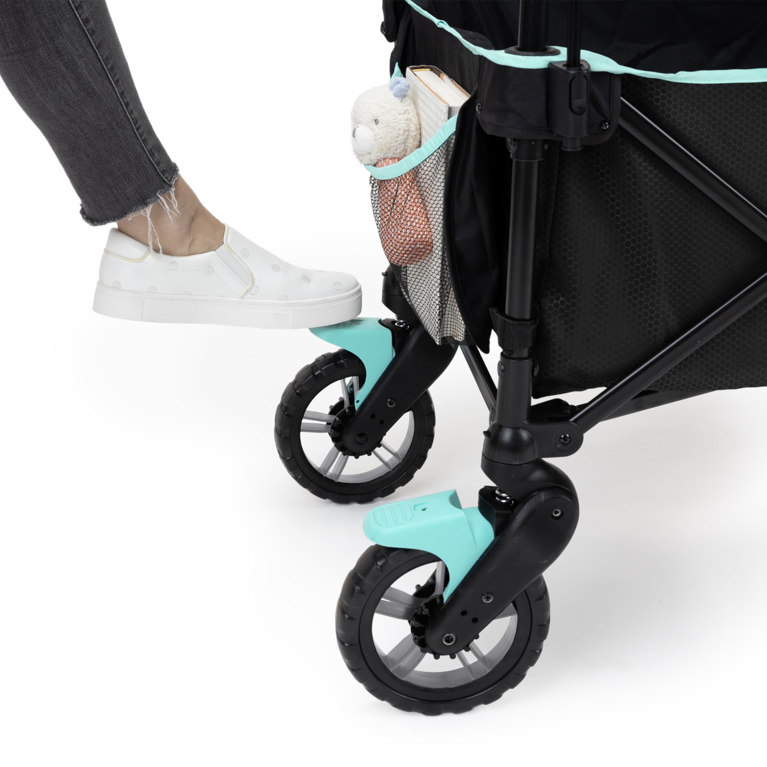 Ingenuity Pop 'N Ride Lightweight Stroller Wagon - Face-to-Face Seats for 2