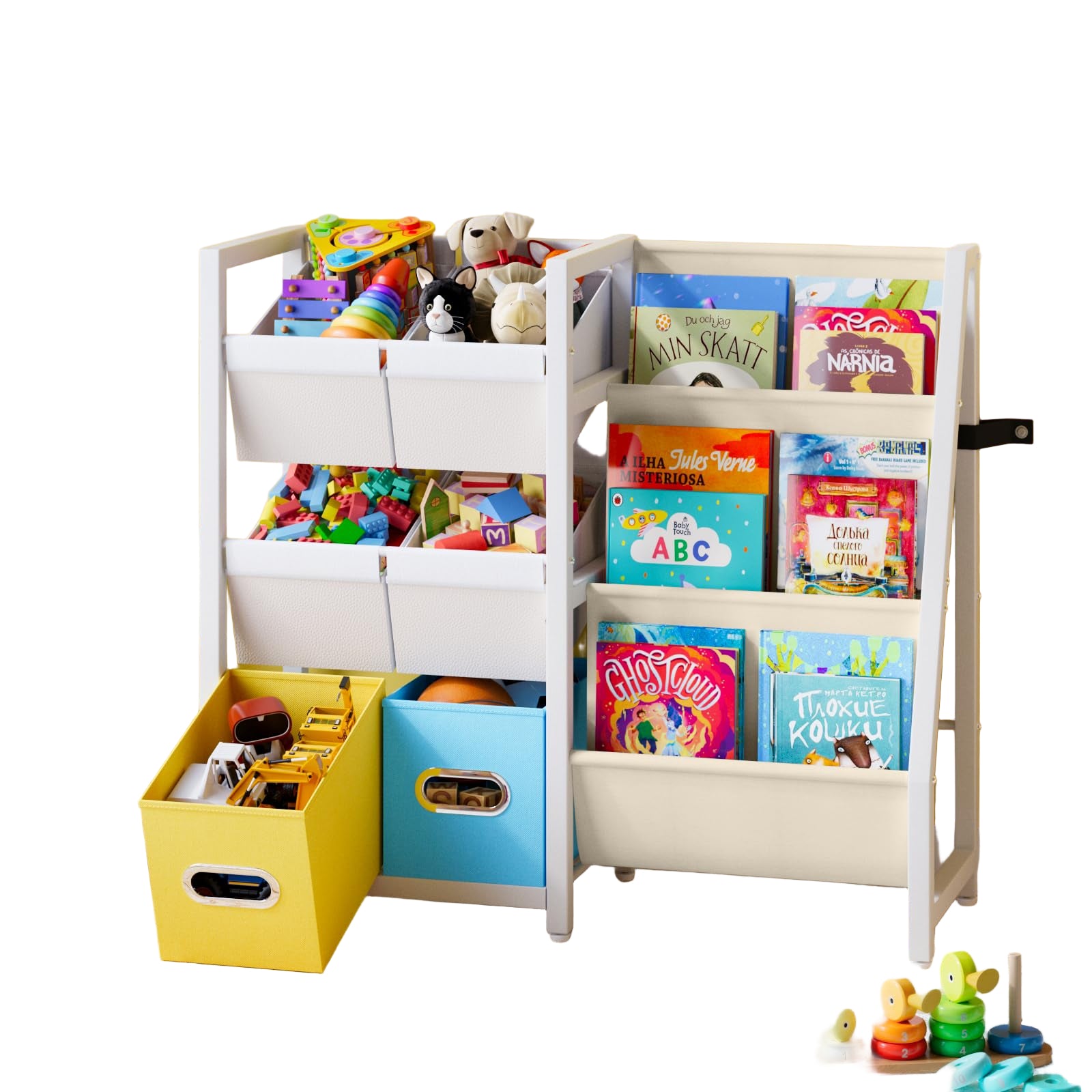 Kids Bookshelf Toy Storage Organizer - Book Shelf