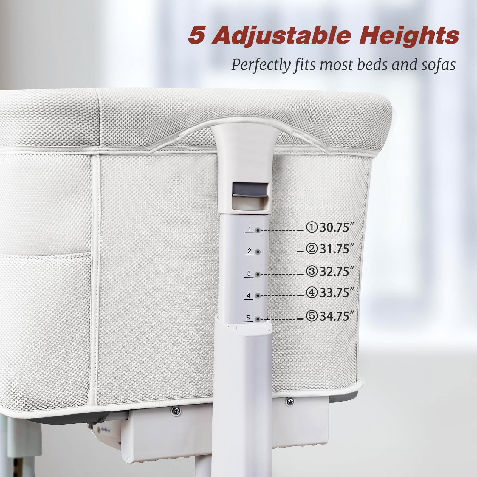 Electric Rocking Bassinet with Bedside Sleeper