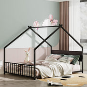 Montessori Floor Bed with RGB LED Light Full Size