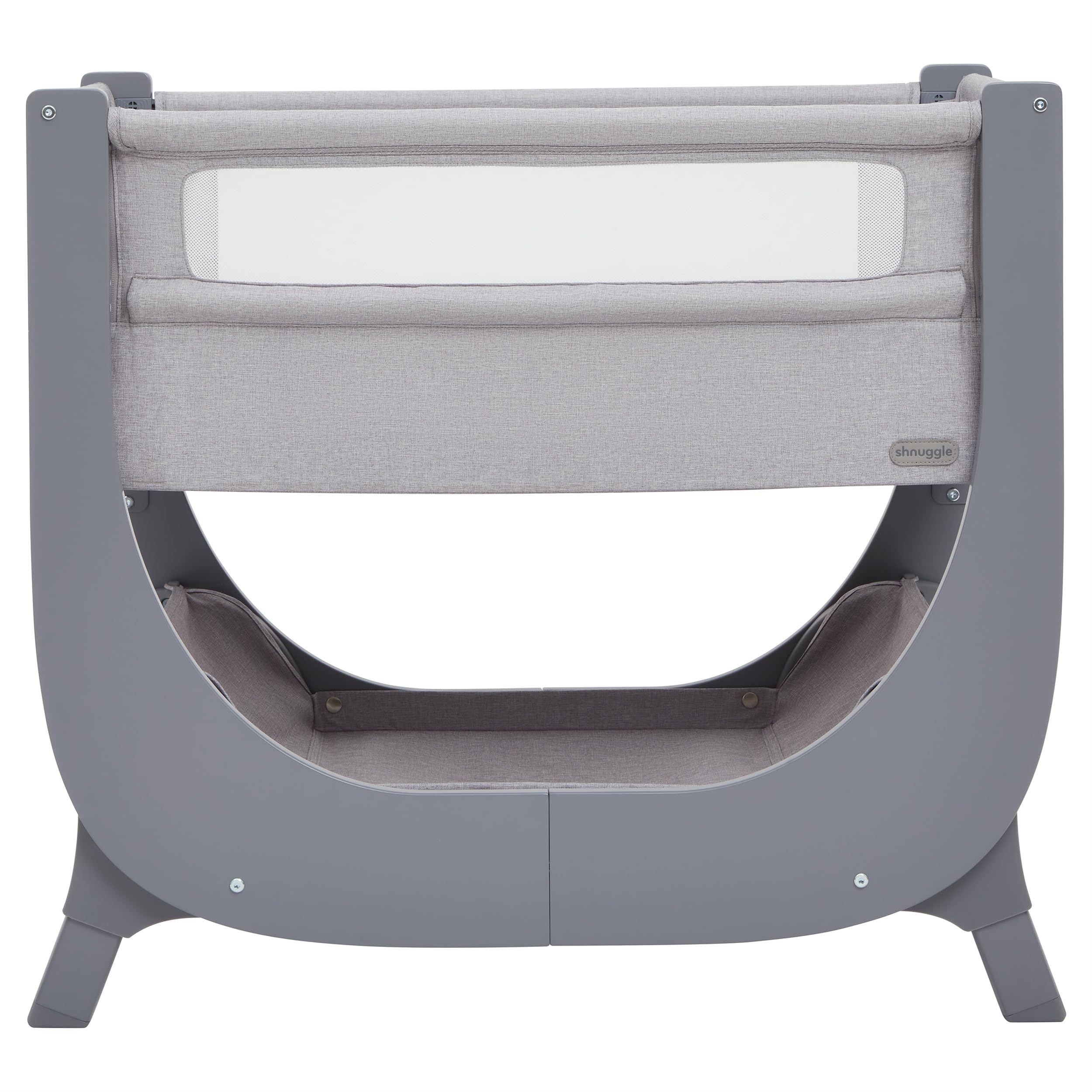 Bedside Infant Bassinet with Breathable Mesh Sides and Adjustable Height