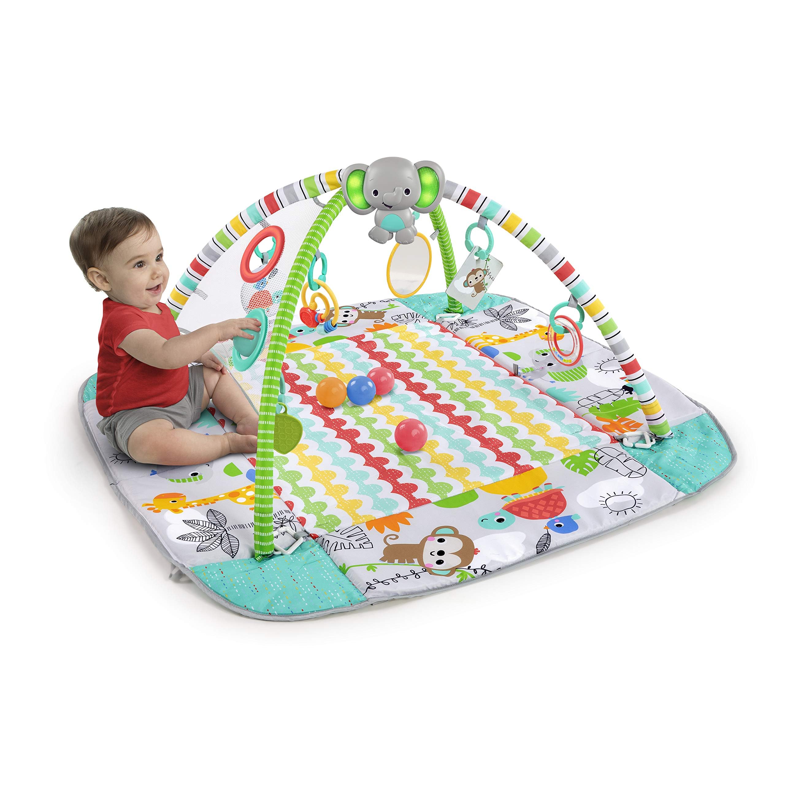 5-in-1 Your Way Ball Play - Jumbo Play Mat Converts to Ball Pit Baby Gym