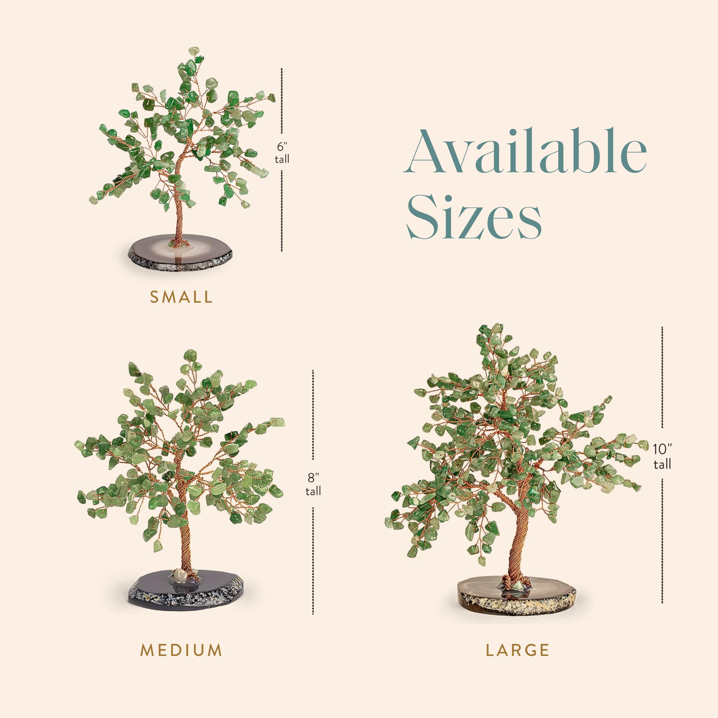 Jade Crystal Feng Shui Tree of Life Home Decor