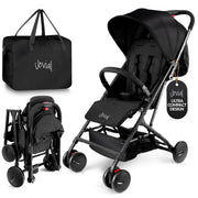 Baby Stroller, Folding Travel Stroller with Reclining Seat, Canopy