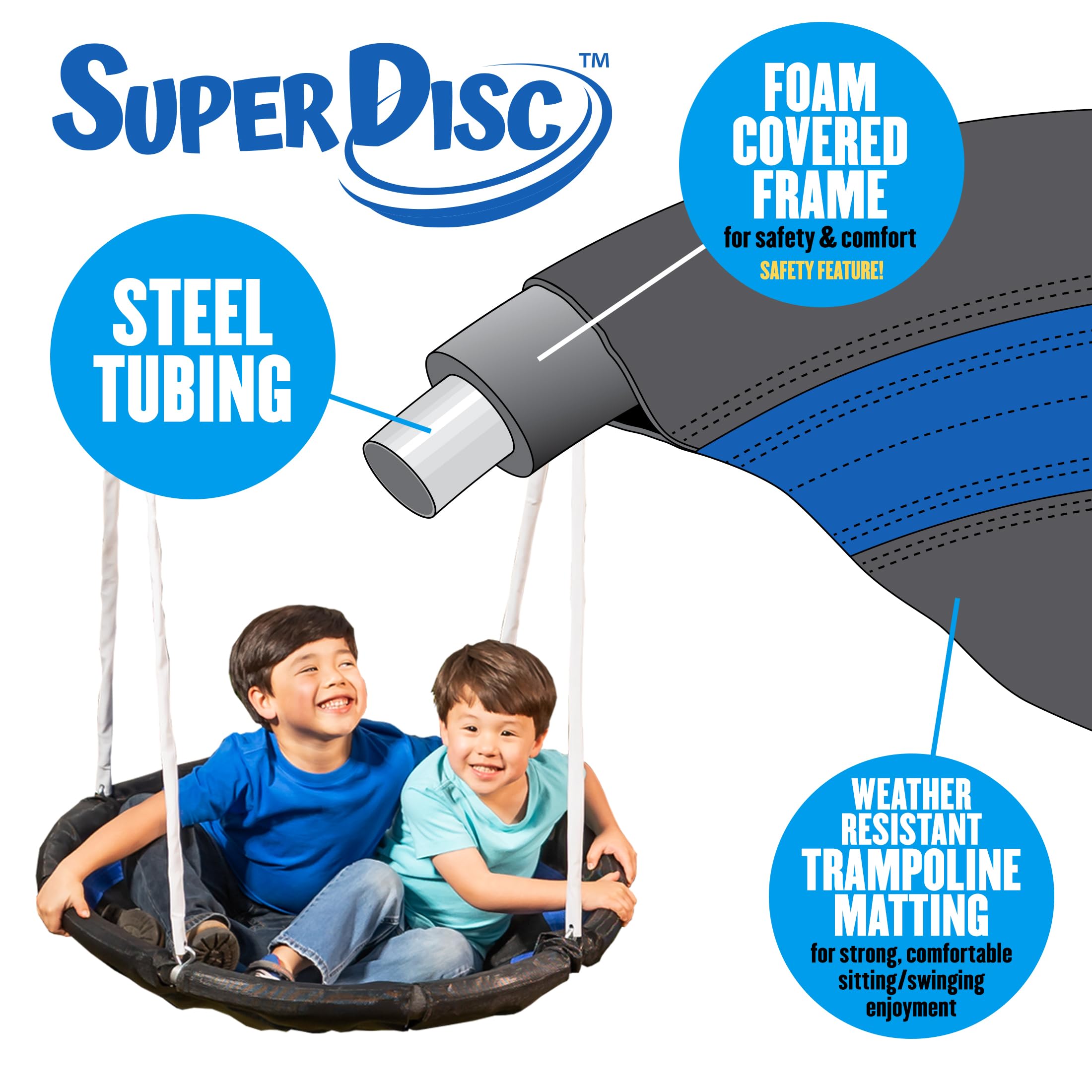 Galvanized Metal Swing Set 6 Station Outdoor Playset with Wave Slide