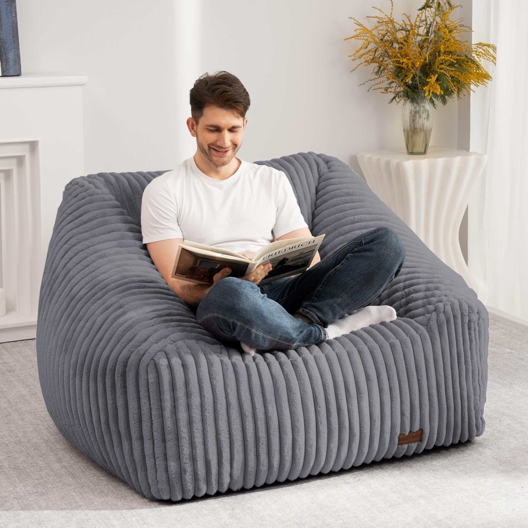 Bean Bag Chair, Giant Bean Bag Chairs for Adults and Kids, Bean Bag Sofa,