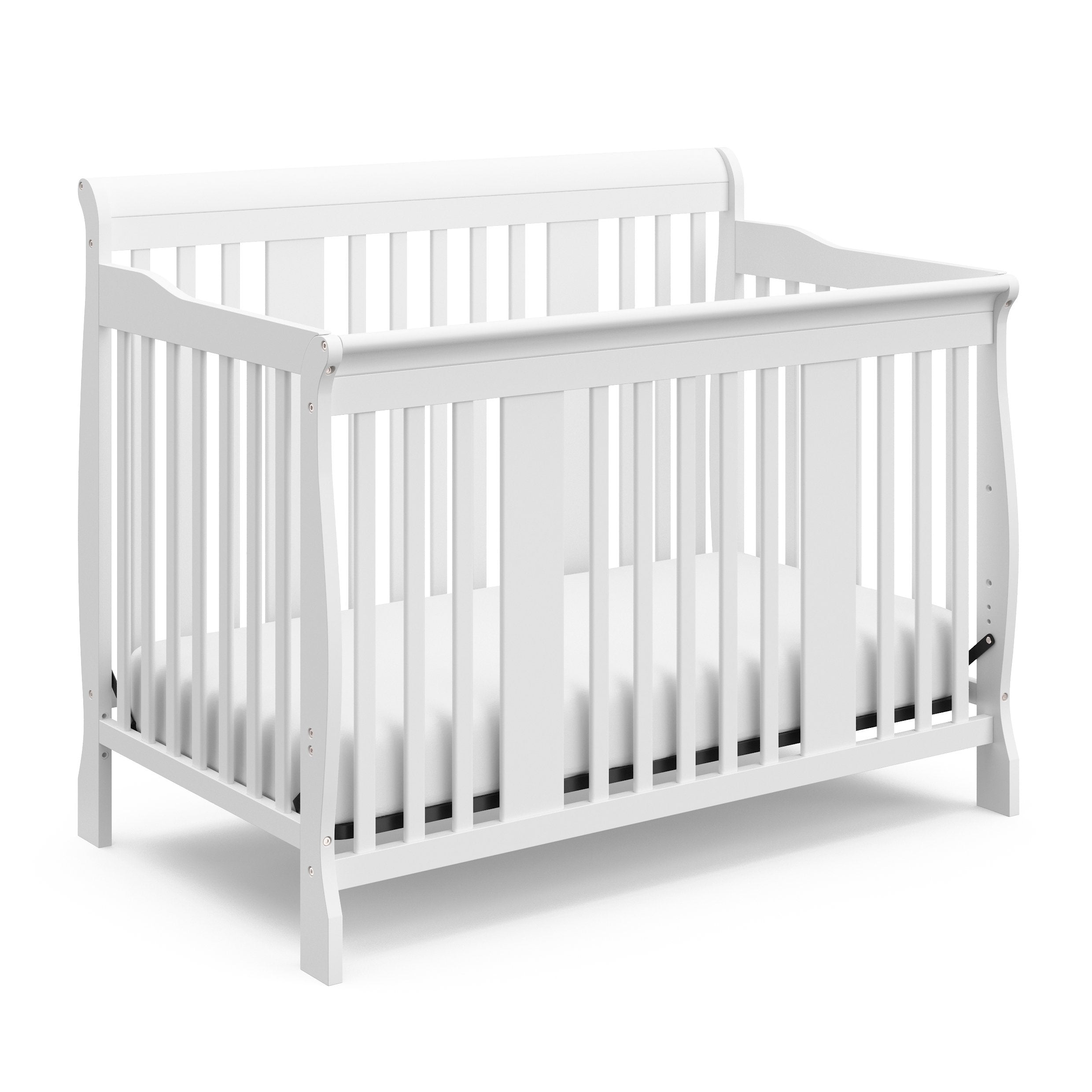 Tuscany 4-in-1 Convertible Crib (White) - Easily Converts