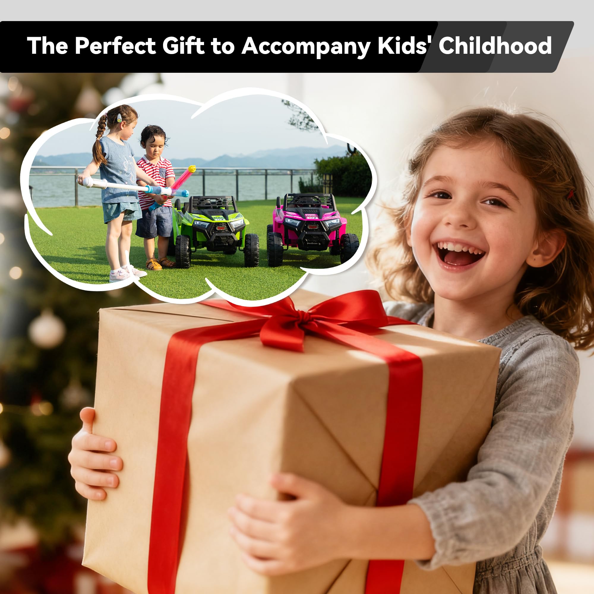Kids Electric Ride-On Truck with Dual Motors