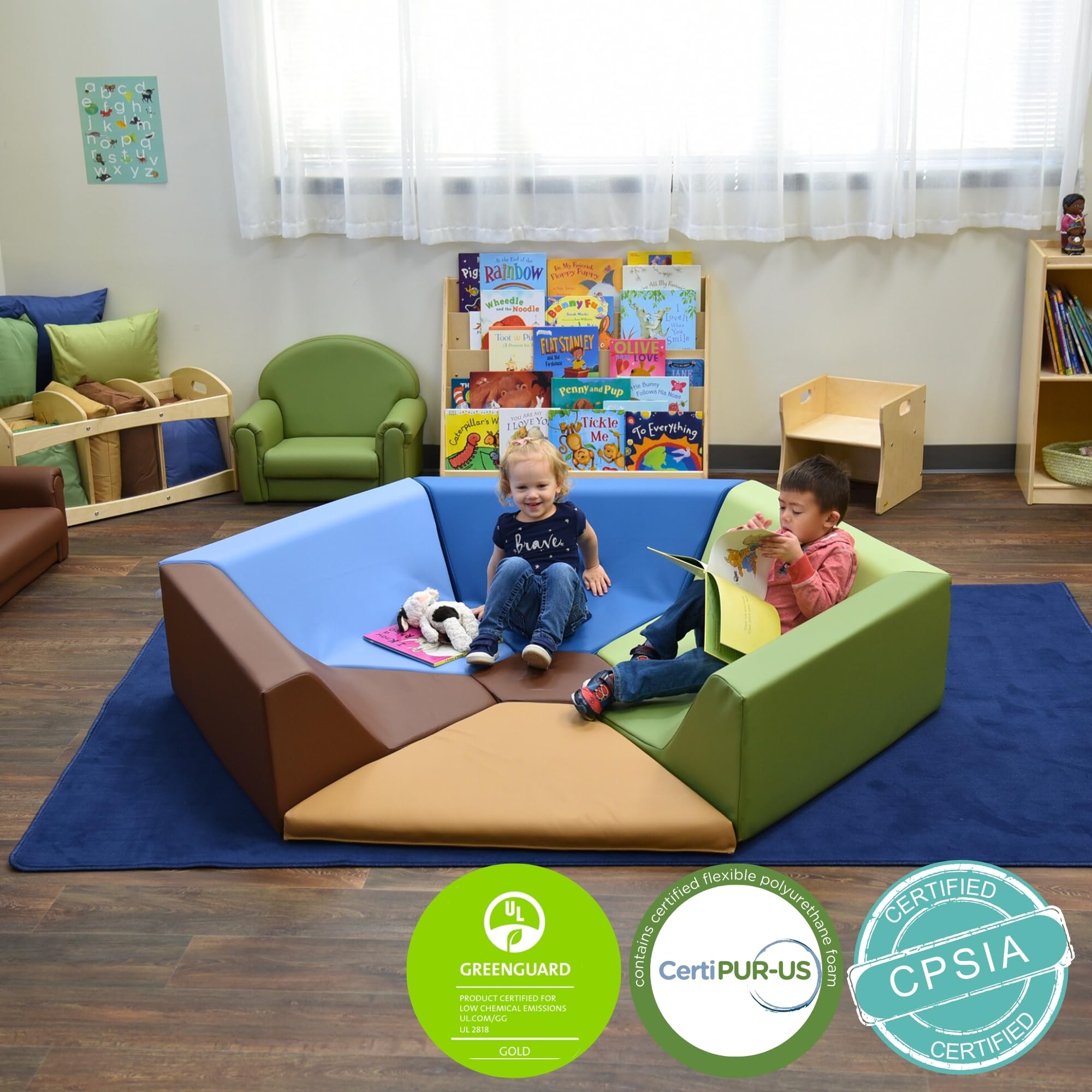 6-Sided Modular Reading Nook for Kids