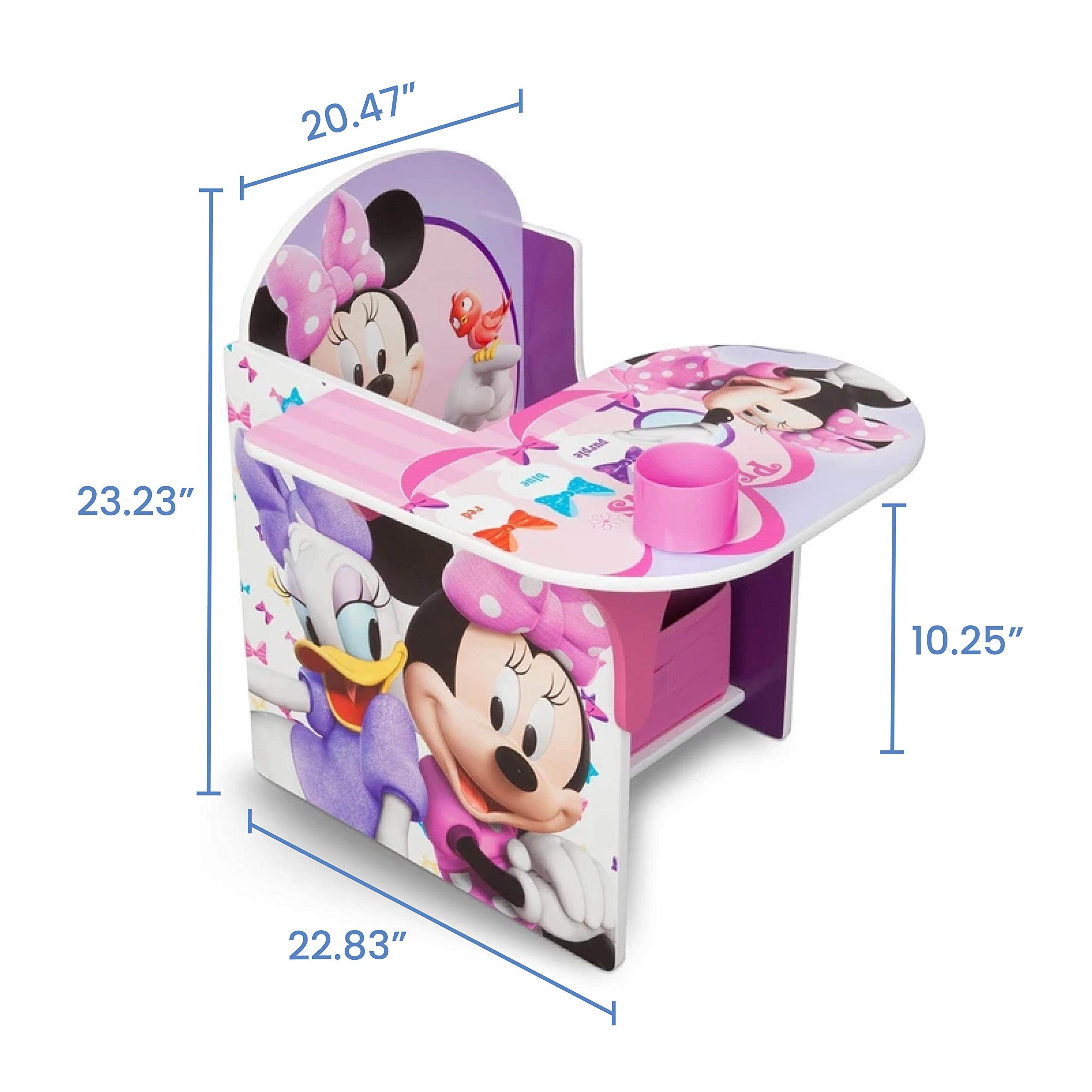 Chair Desk With Storage Bin, Disney Minnie Mouse