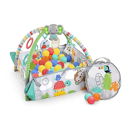 5-in-1 Your Way Ball Play - Jumbo Play Mat Converts to Ball Pit Baby Gym