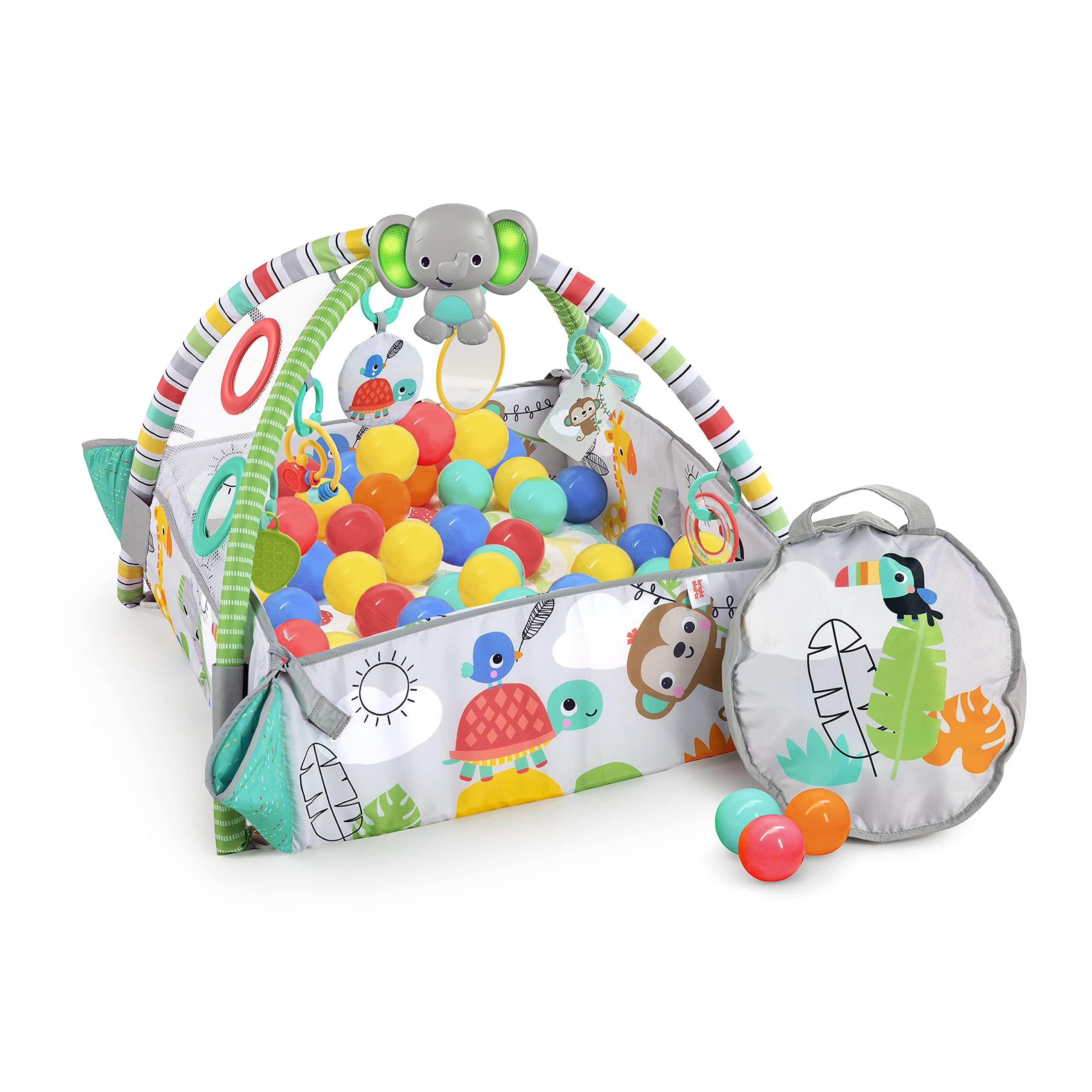 5-in-1 Your Way Ball Play - Jumbo Play Mat Converts to Ball Pit Baby Gym