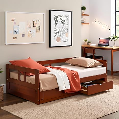 Melody Twin to King Extendable Daybed with Trundle and Storage Drawers