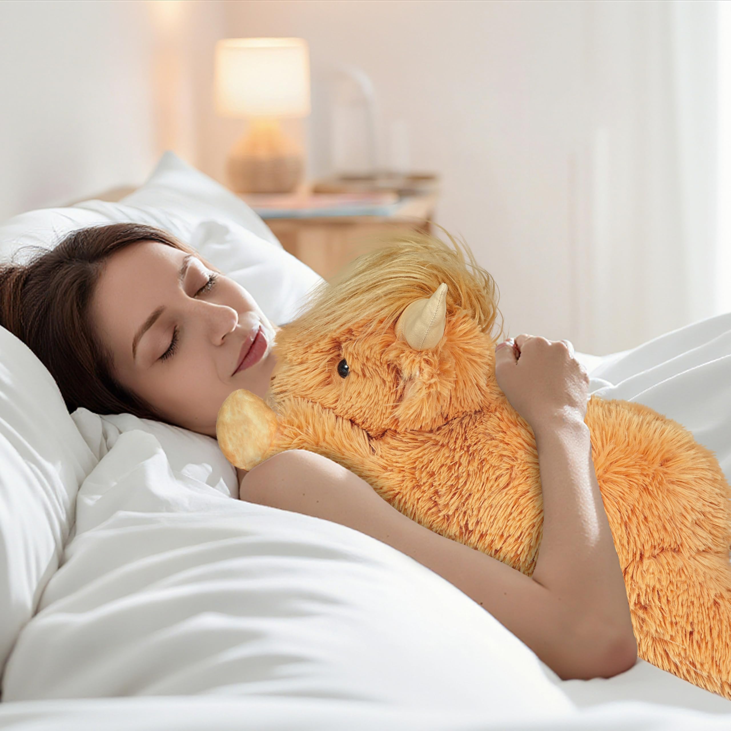 Weighted Highland Cow Stuffed Animals | 4.2 Lbs Weighted Highland Cow