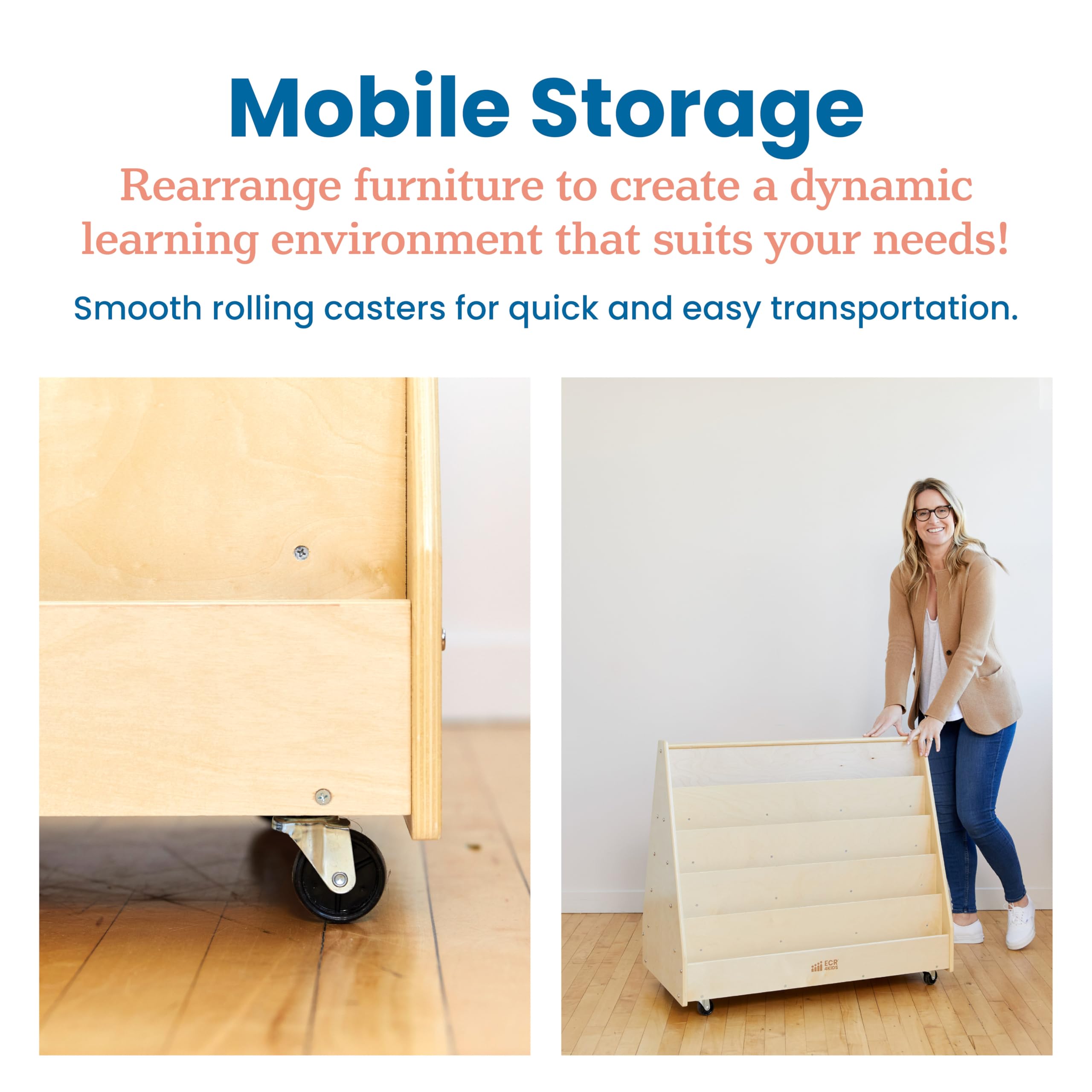 Double-Sided Mobile Book Display for Kids