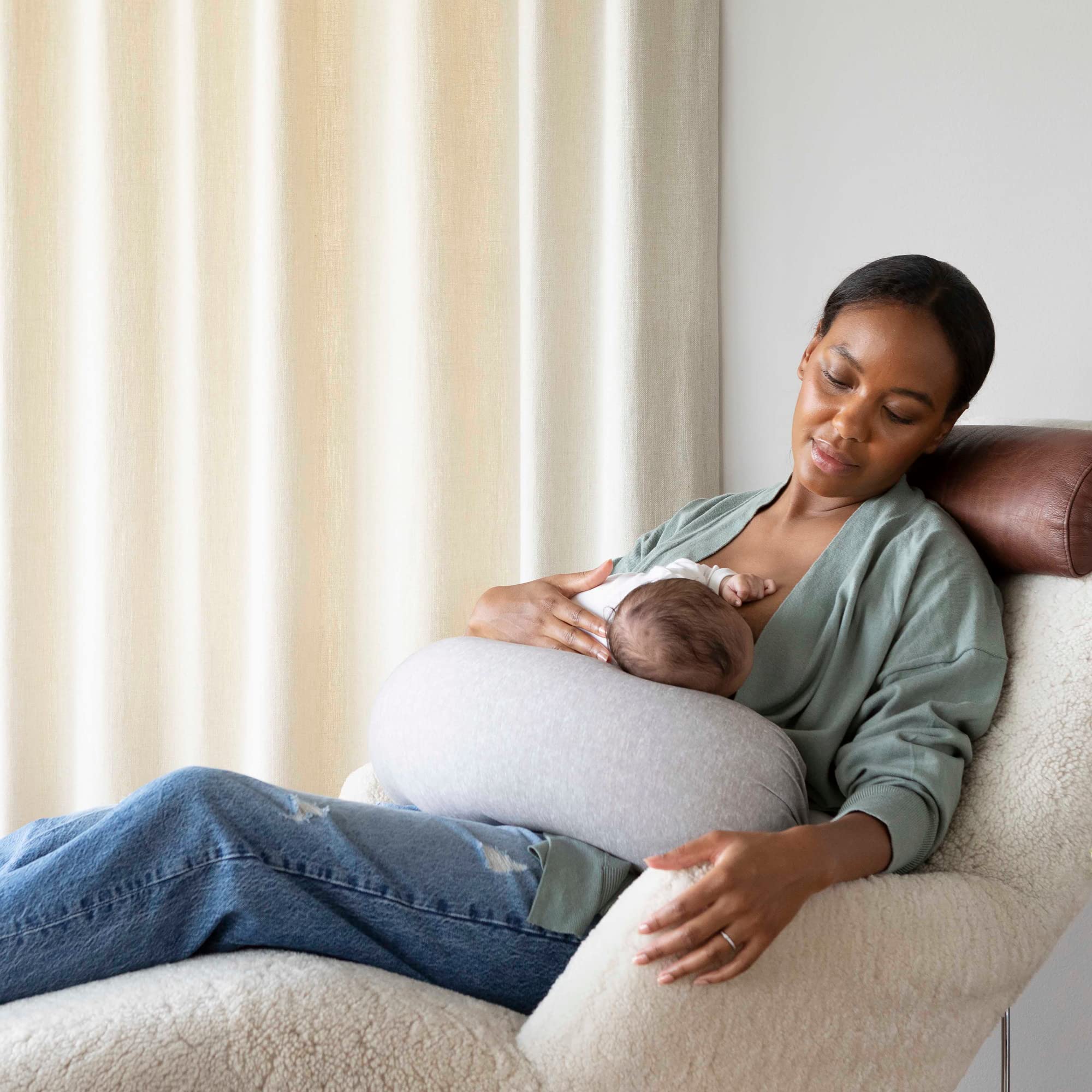 Adjustable Pregnancy & Nursing Pillow Bundle – Full Body Support for Side