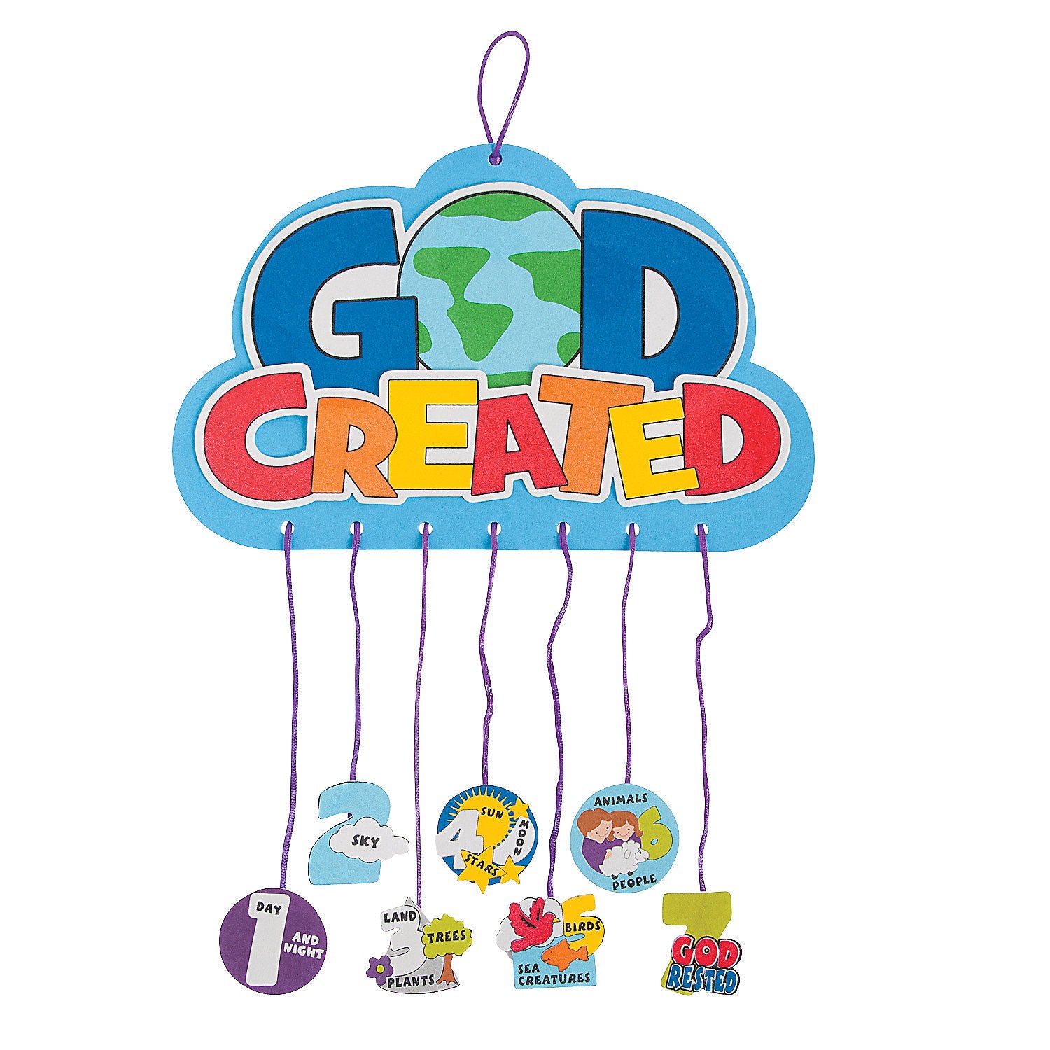7 Days of Creation Mobile Craft Kit - Makes 12 - DIY Religious Crafts for Kids