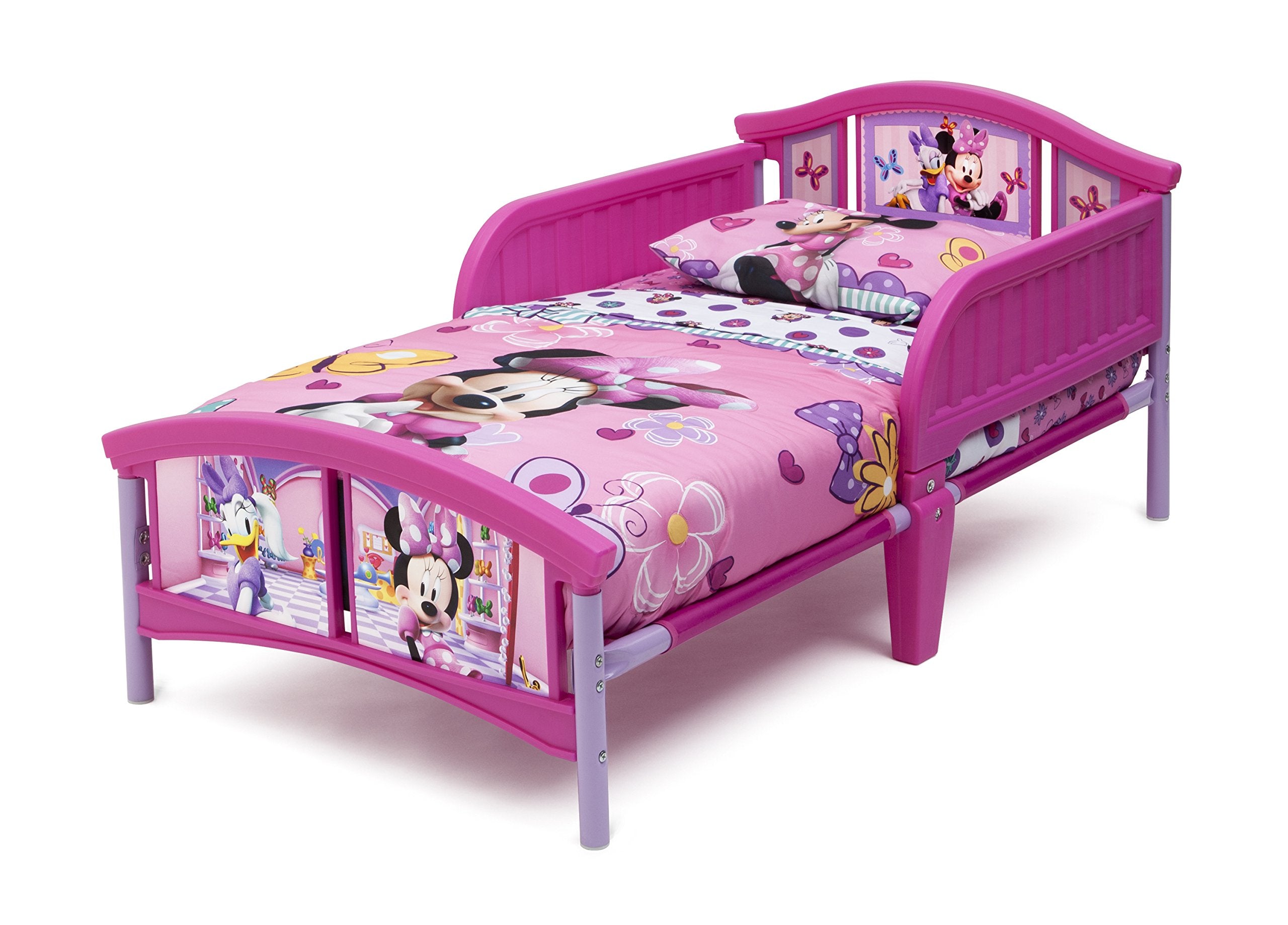 Children Plastic Toddler Bed, Disney Minnie Mouse