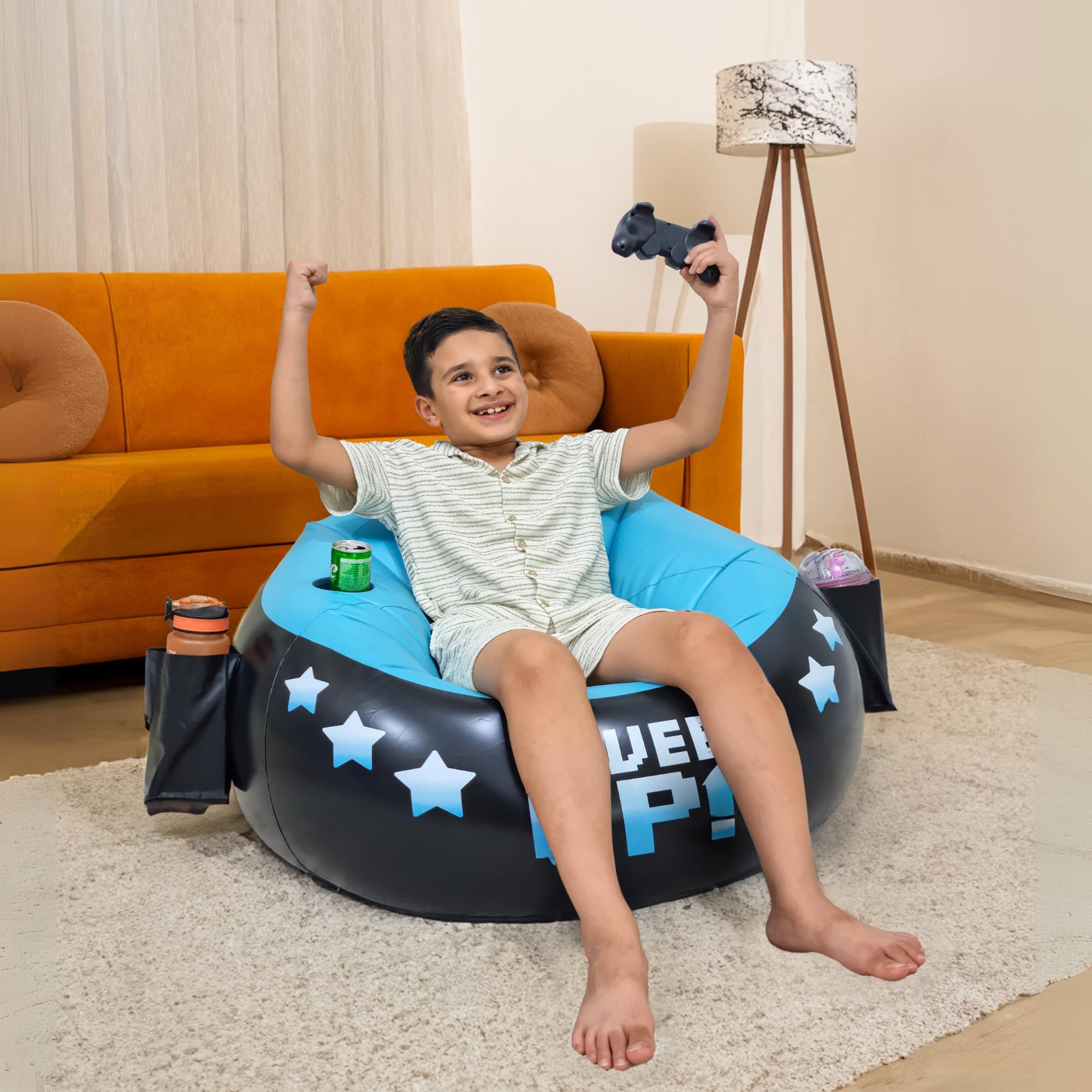 Inflatable Gaming Chair for Kids – Supports Up to 300 lbs