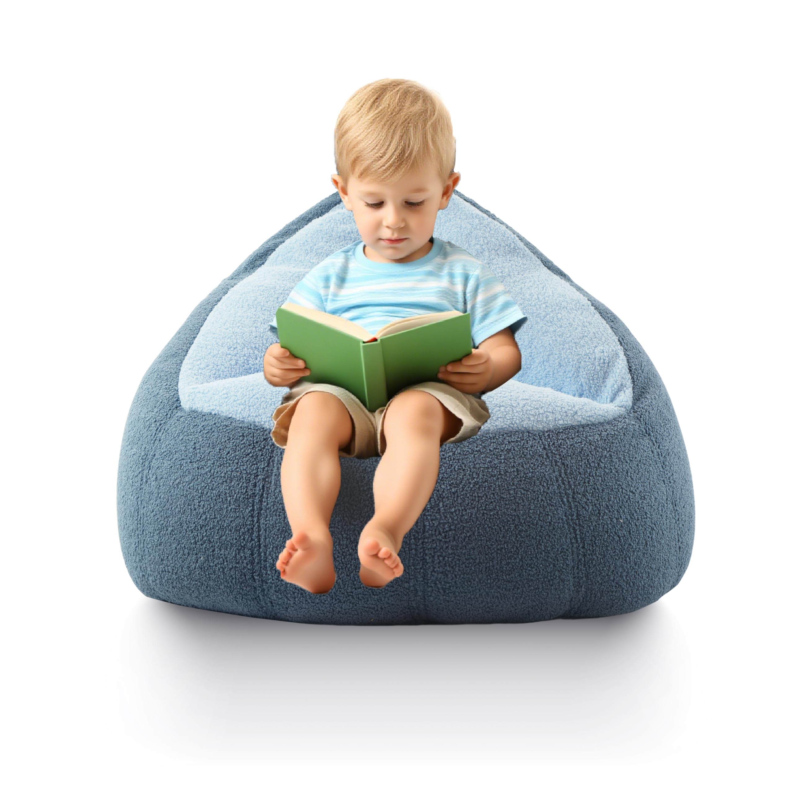 Chair Memory Foam Filled Kids Chairs Toddler Soft Sherpa Beanbag