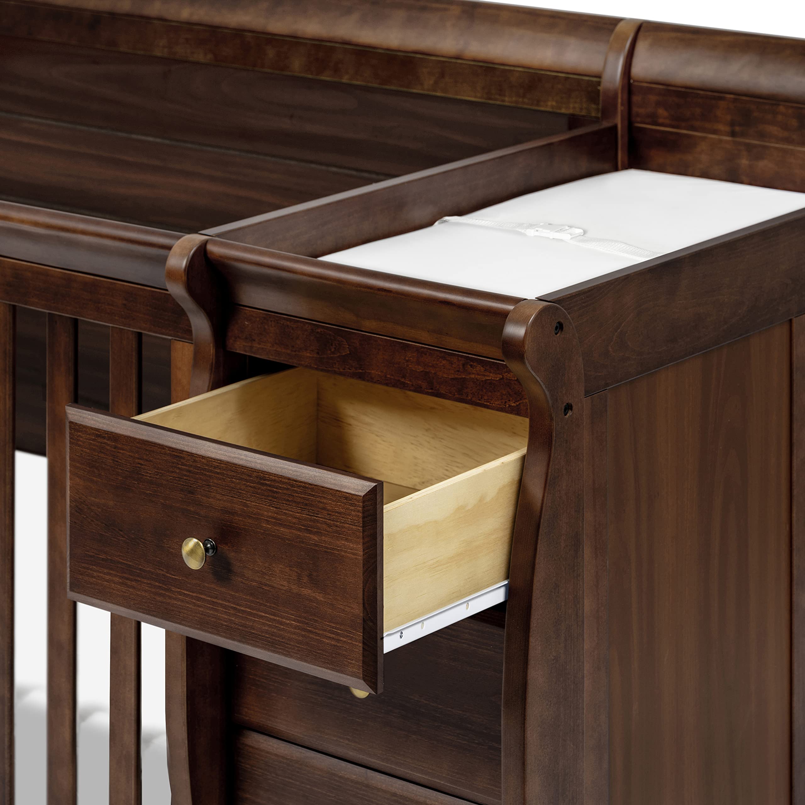 4-in-1 Convertible Crib with Changing Table