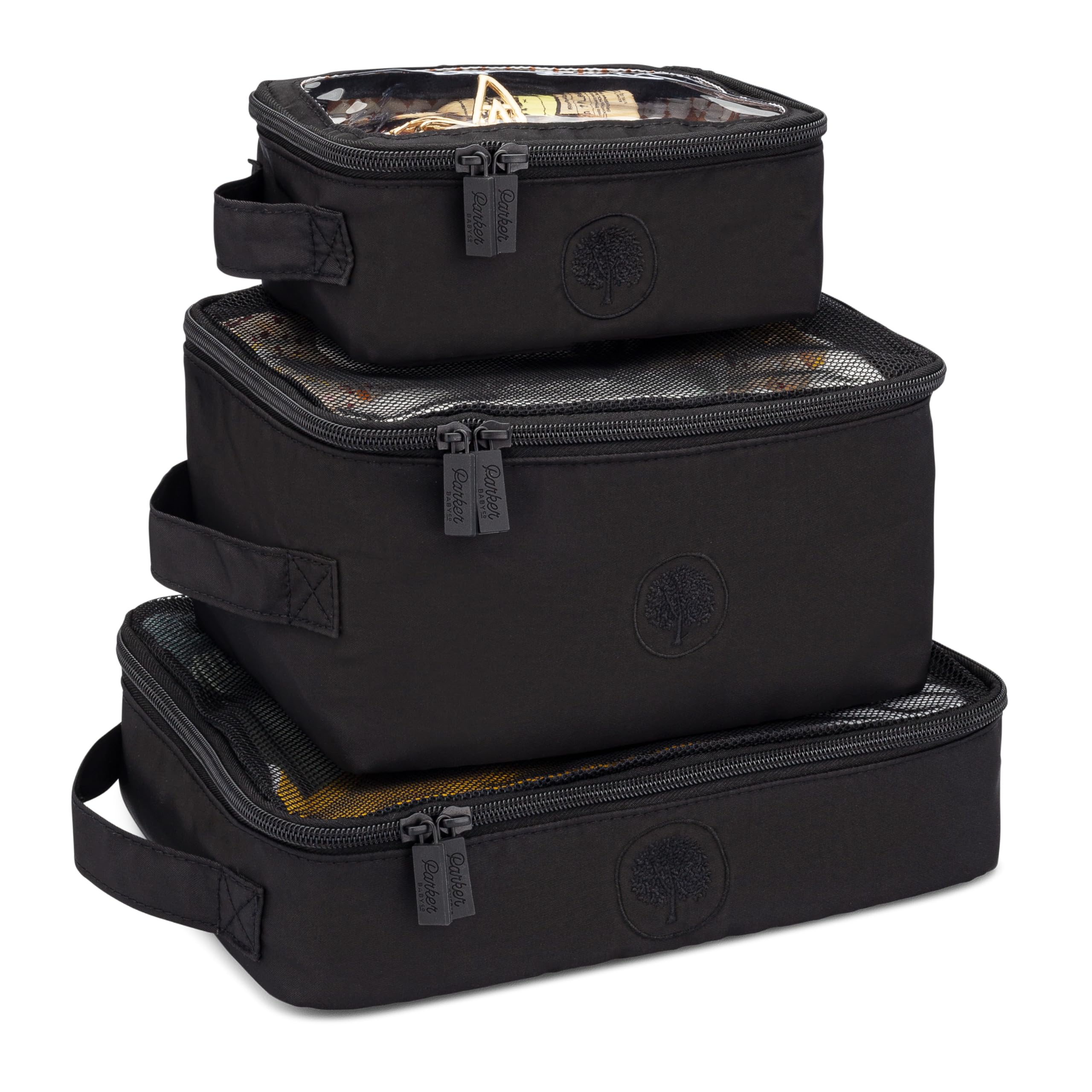 Lightweight Packing Cube Set 3-Pack | Collapsible, Durable, Mesh & Clear Top