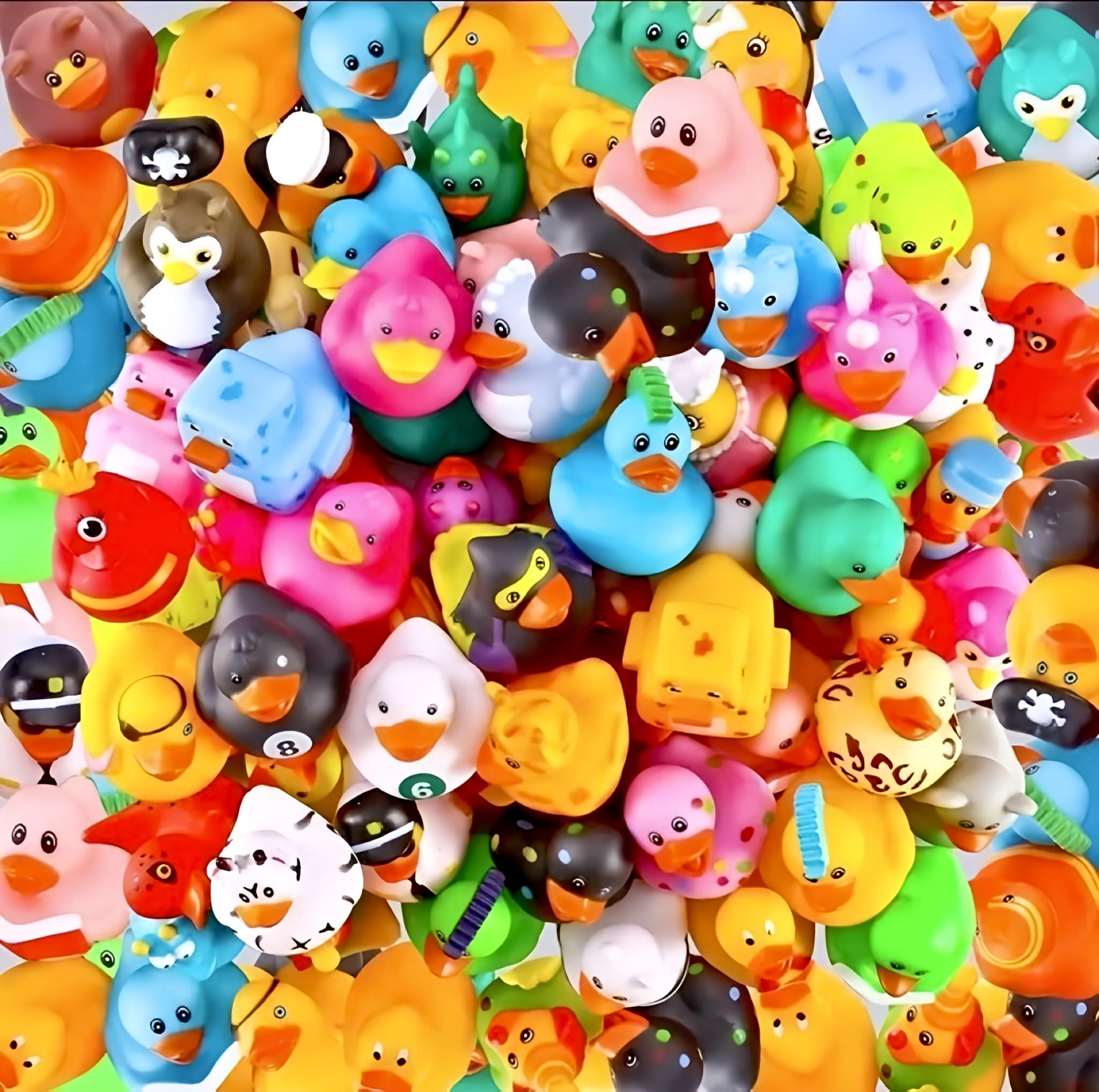 Ducks for Jeeps, 2.6 Inches Rubber Ducks in Bulk for Plastic