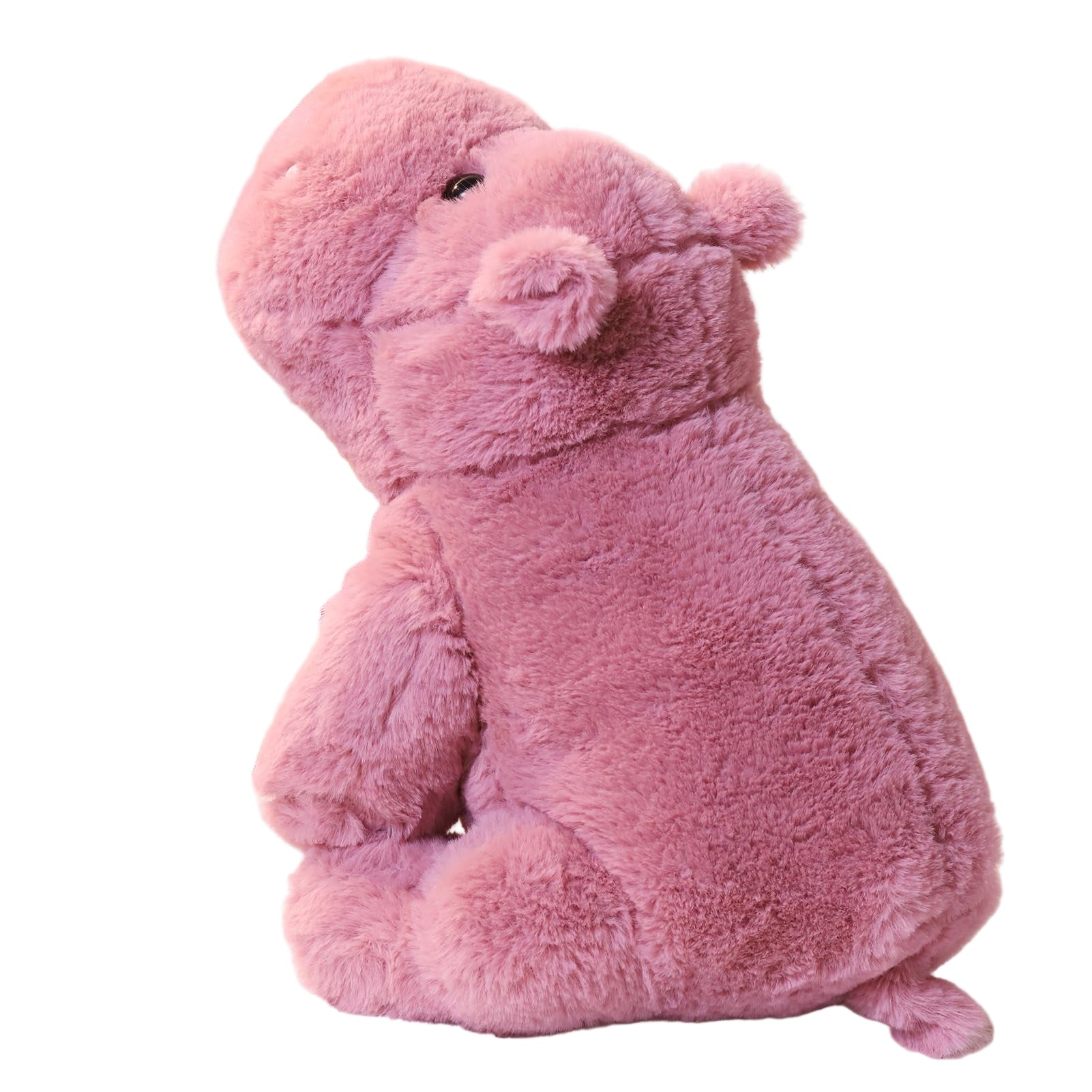 Weighted Stuffed Animals, Soft Pink Hippo Plush