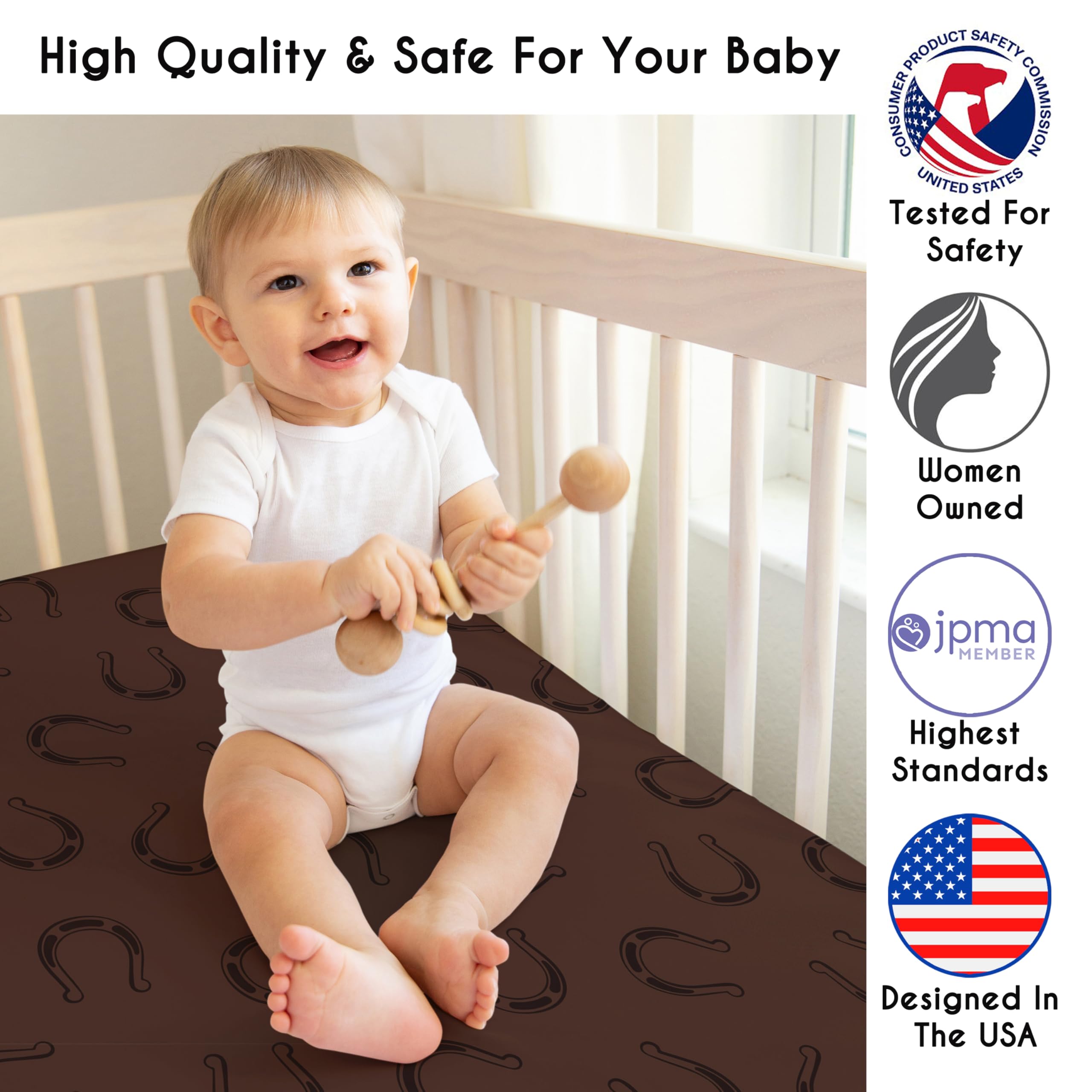 Western Cowboy 4-Piece Crib Bedding Set