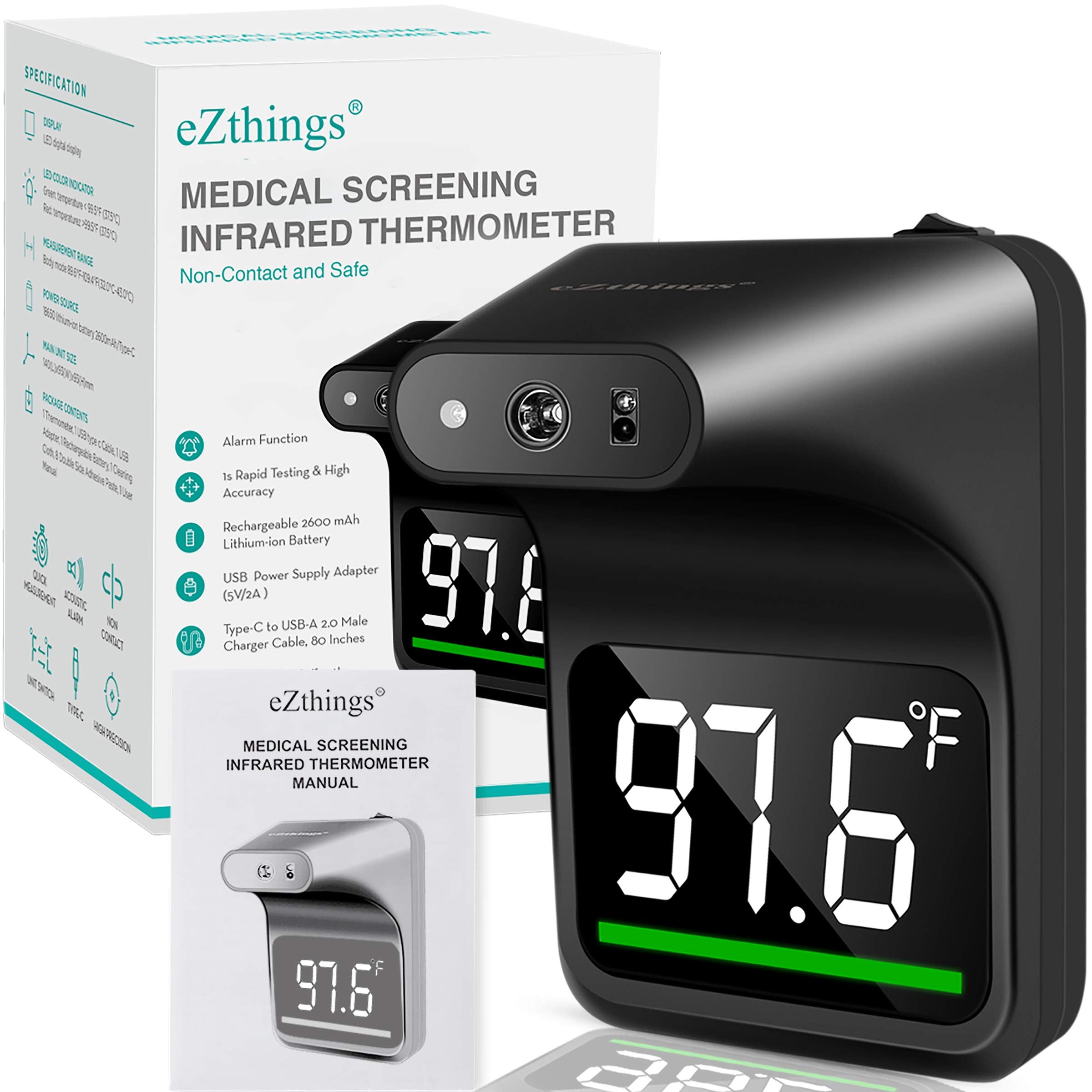 Non-Contact Medical Screening Forehead Thermometer for Physician Offices and Hospitals