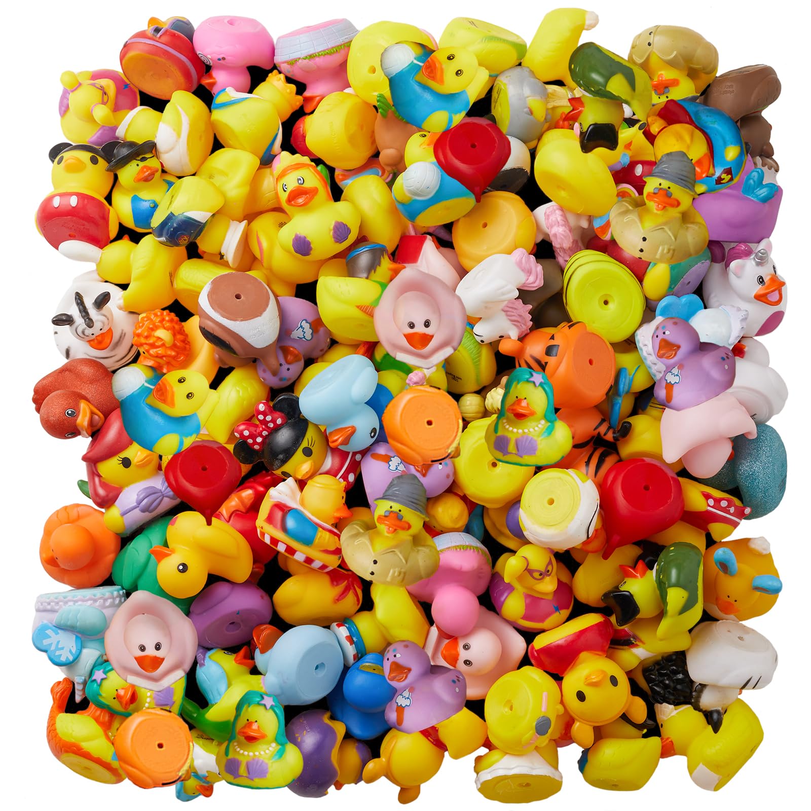 100 Pack Rubber Duck for Jeeps Ducking - 2" Bulk Floater Duck