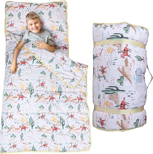 Toddler Nap Mat with Pillow and Blanket